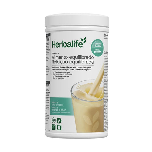 Fórmula 1 batido sustitutivo - piña y coco