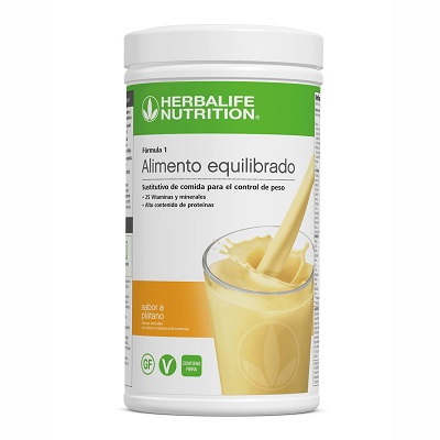 Fórmula 1 batido sustitutivo - plátano
