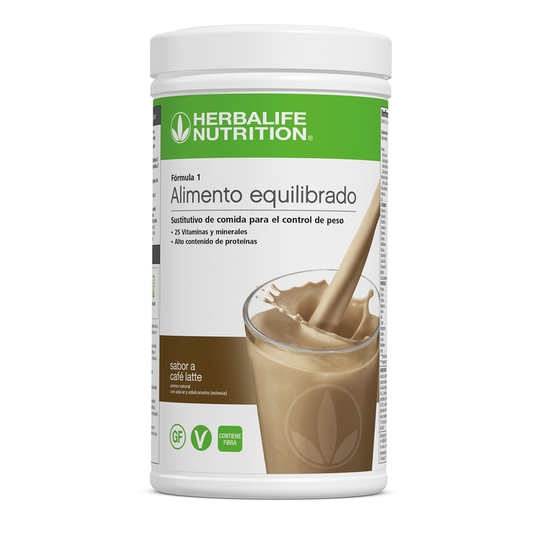 Fórmula 1 batido sustitutivo - café latte
