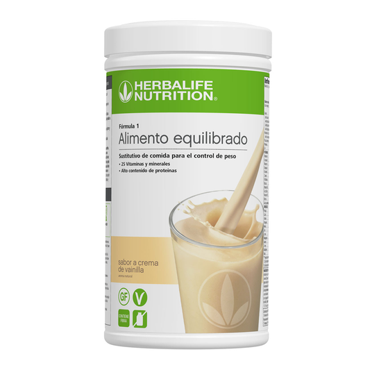 Fórmula 1 batido sustitutivo - crema de vainilla