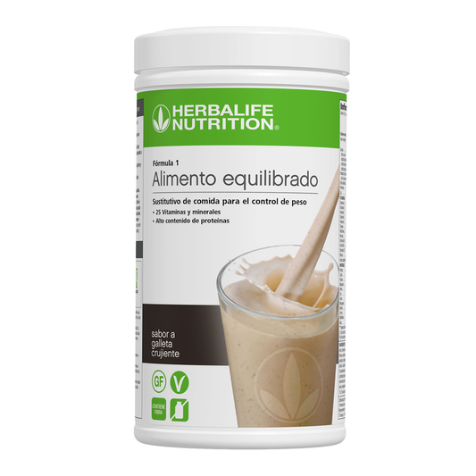 Fórmula 1 batido sustitutivo - galleta crujiente