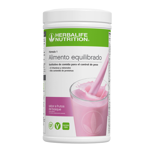 Fórmula 1 batido sustitutivo - frutos del bosque